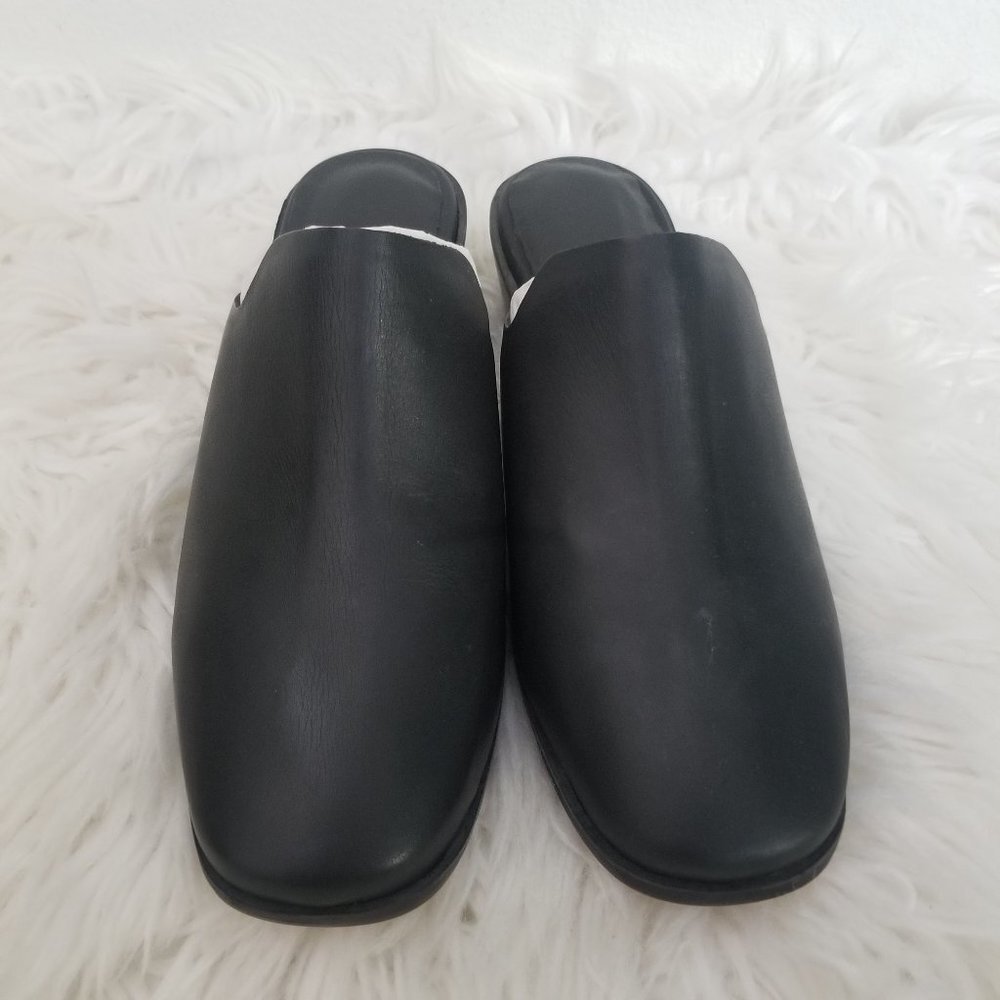 Wal & Pai ECHO Black Leather Mules Sandals Slip On Minimalist Shoes Size 37 - Picture 5 of 8